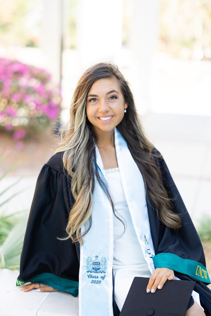UNCW graduation photos; Wilmington North Carolina Senior Photographer; Wilmington graduation photographer
