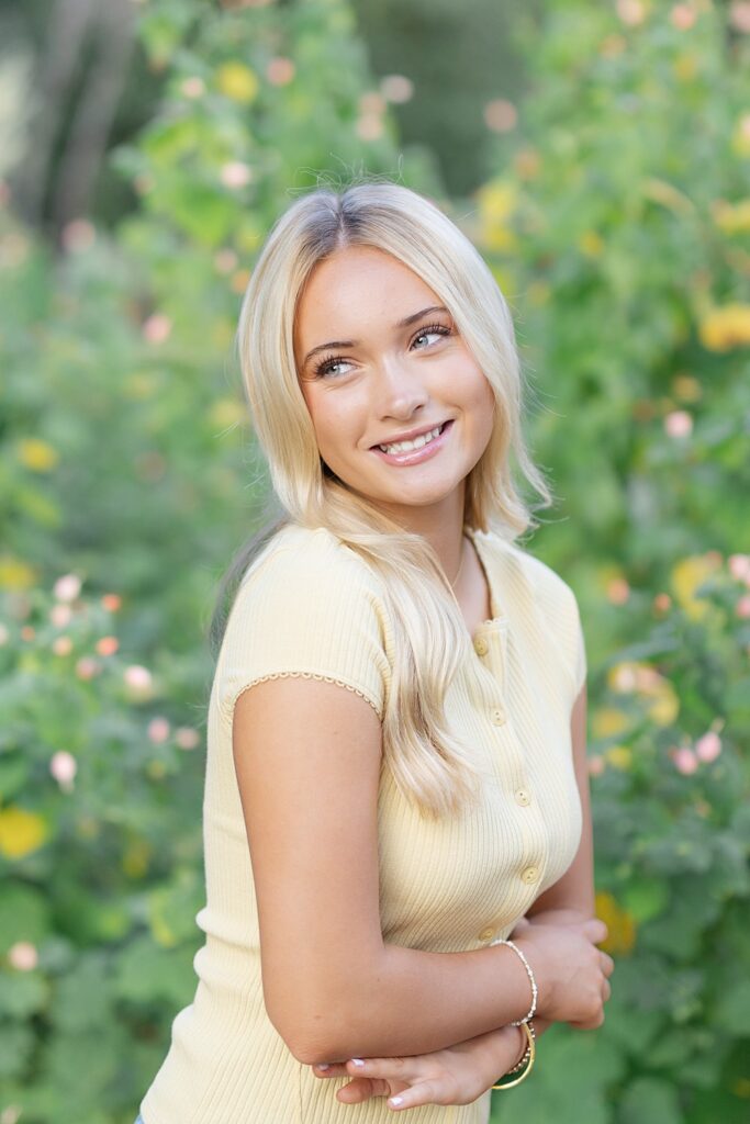 JC Raulston Arboretum Senior Session; wilmington north carolina senior photographer; Raleigh Senior Photographer